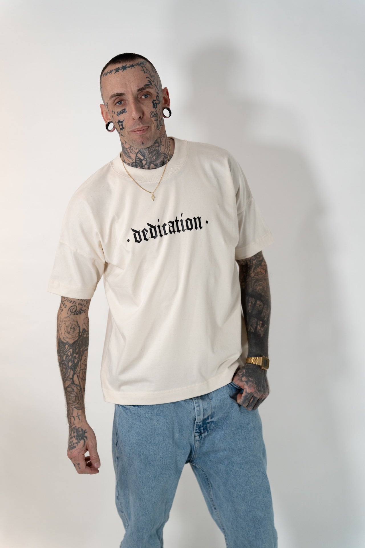 Oversize T-Shirt "Dedication" Beige