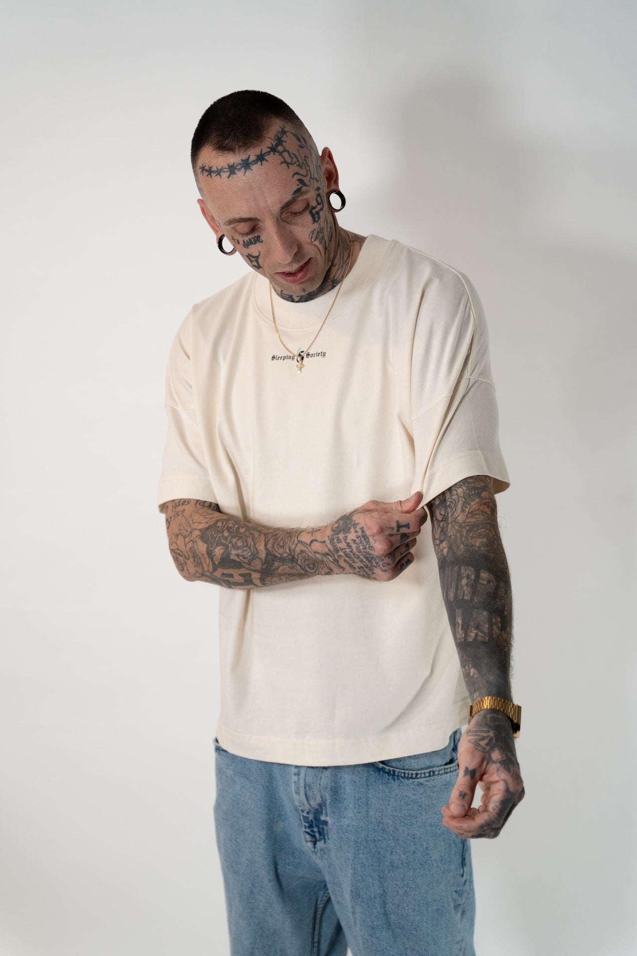 Oversize T-Shirt "all you need" beige