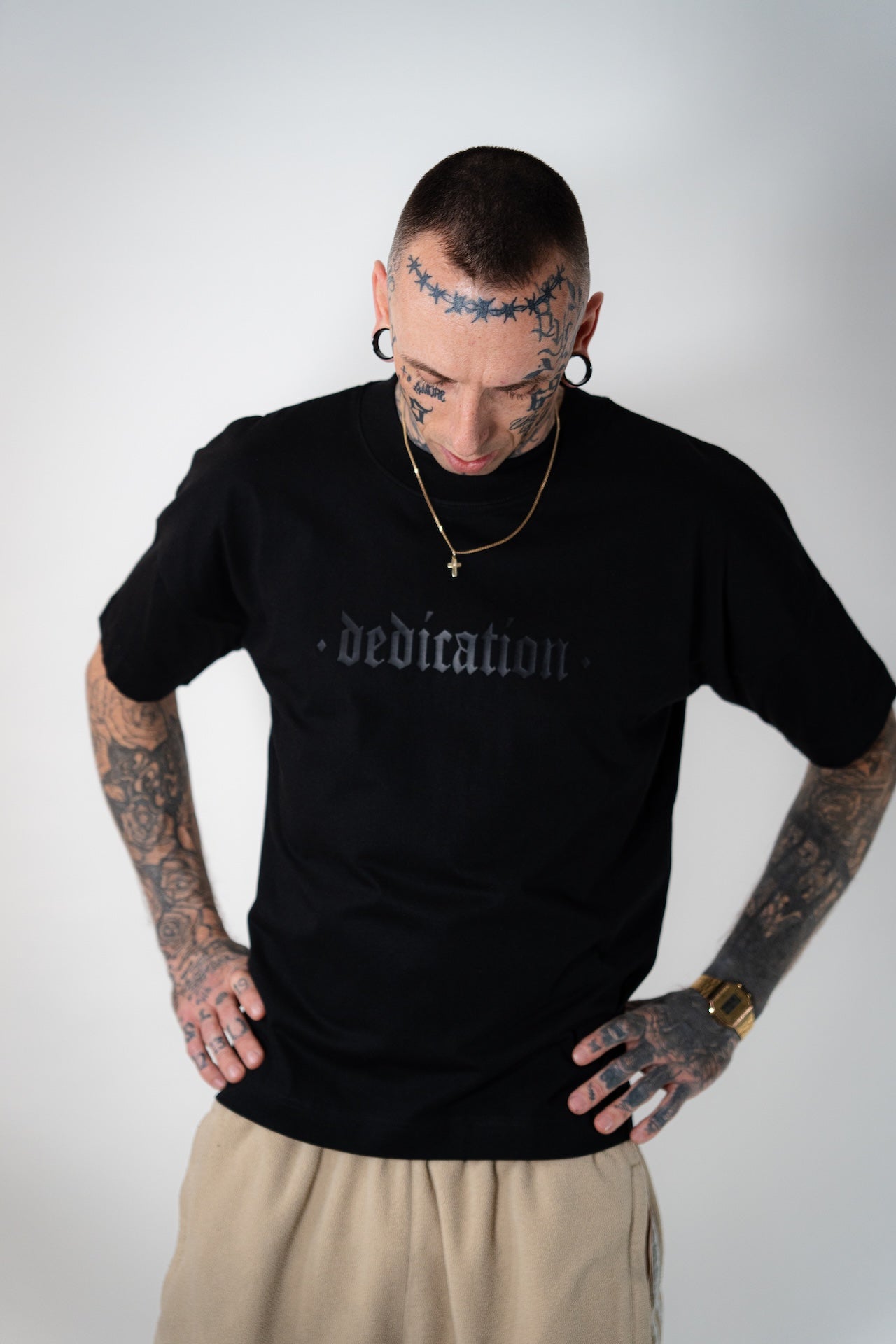 Oversize T-Shirt "Dedication" Schwarz