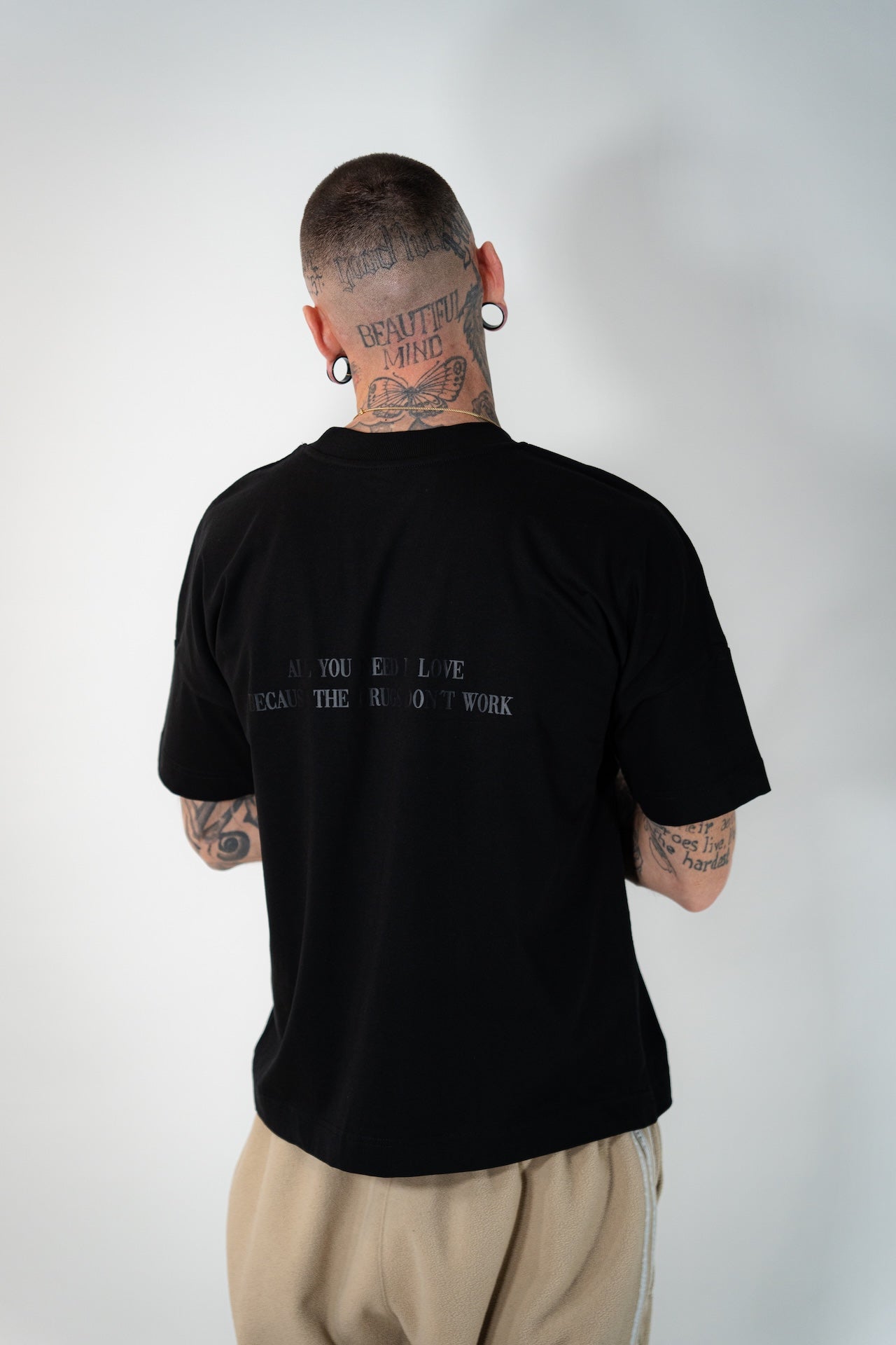 Oversize T-Shirt "all you need" Schwarz