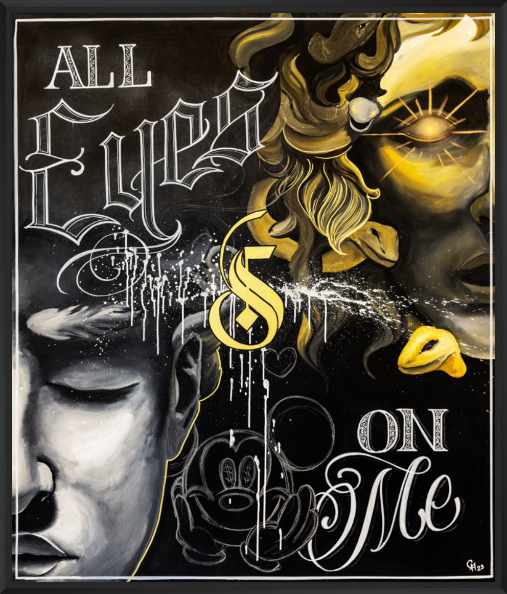 Leinwand "all eyes on me" - limited edition - 85x100cm
